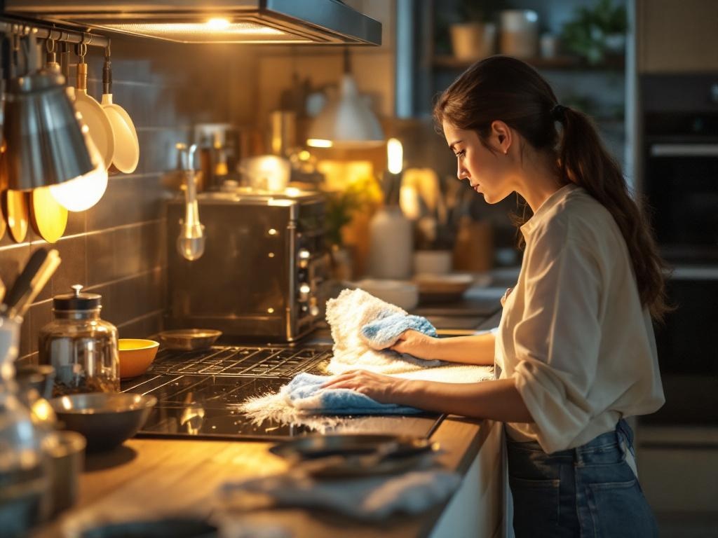 Cómo prevenir manchas del horno en la cocina