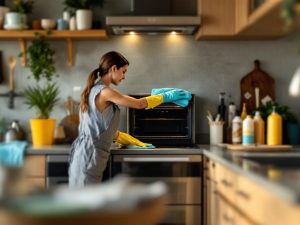 Métodos seguros para limpiar la bandeja inferior del horno