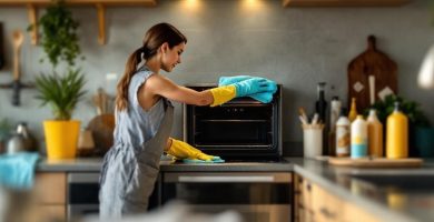 Métodos seguros para limpiar la bandeja inferior del horno