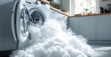 Espuma excesiva en lavavajillas: causas comunes